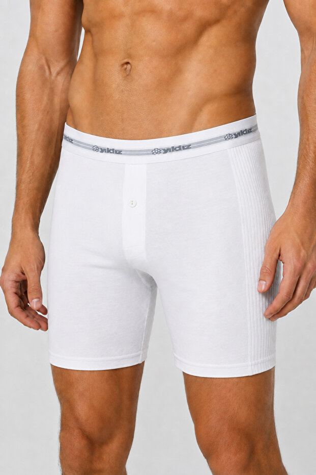 Yildiz Çamaşir 3-Pack Exclusive Premium Buttoned Side Stripe Men's Boxer