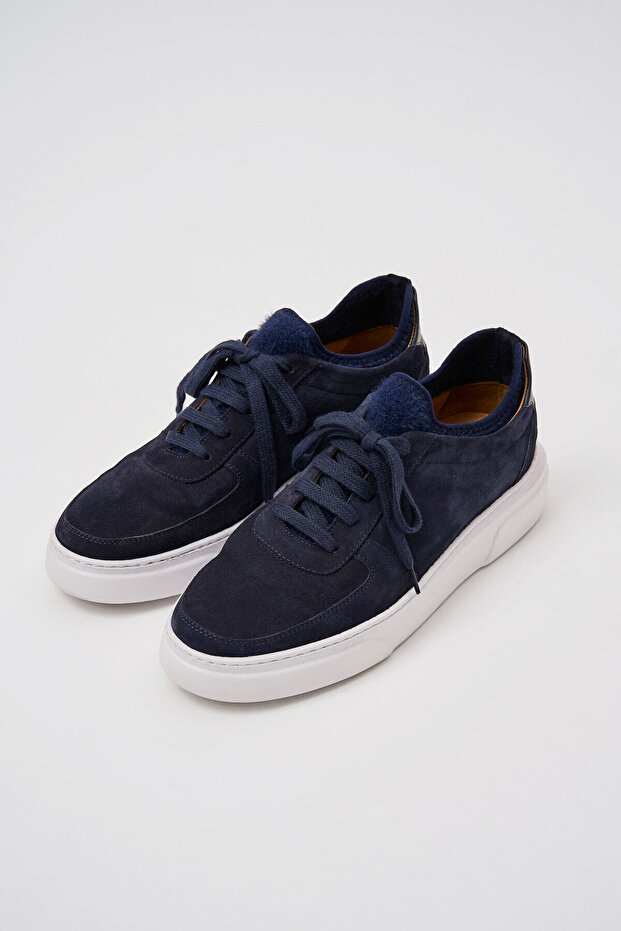 Studio Men's Sports Suede Navy Blue Shoes