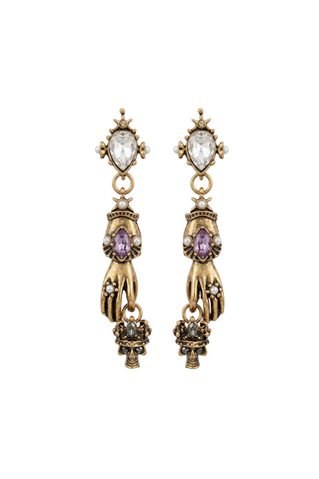 Bronze Dangle Alxmcqn Earrings