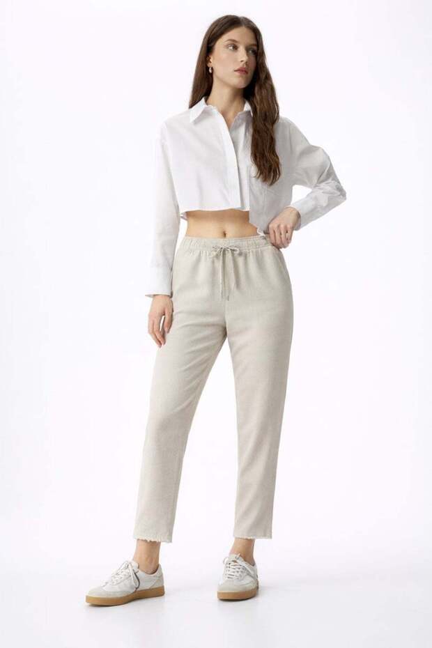Elastic Waist Casual Jogger Pants