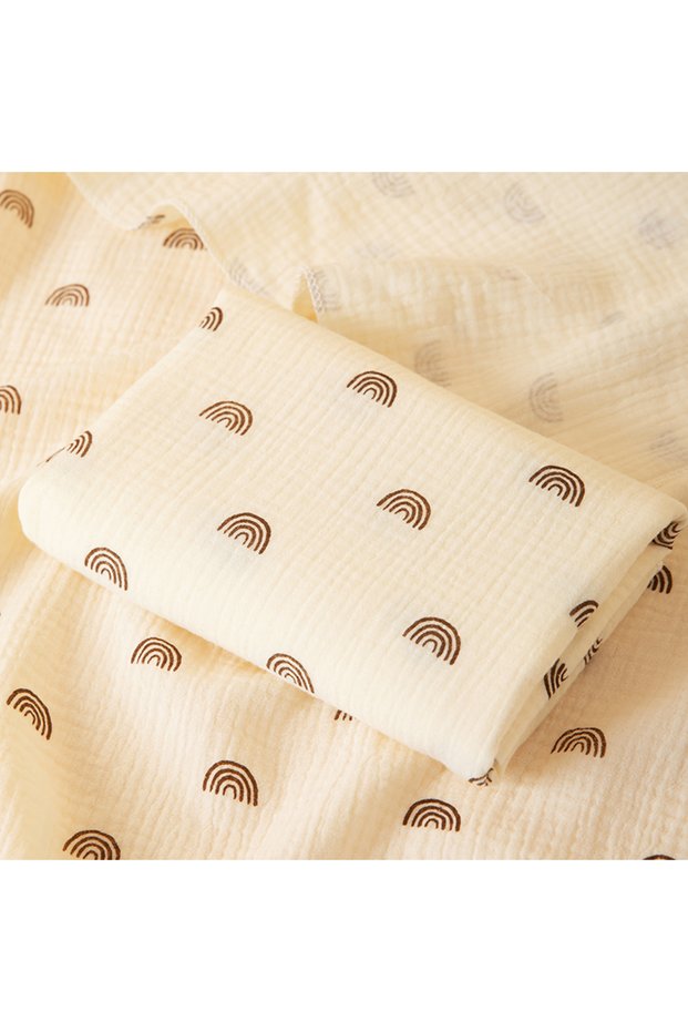 Rainbow Simple Style Printed Baby Blanket Made of Gauze Material, Newborn Swaddle Blanket, Baby Swad