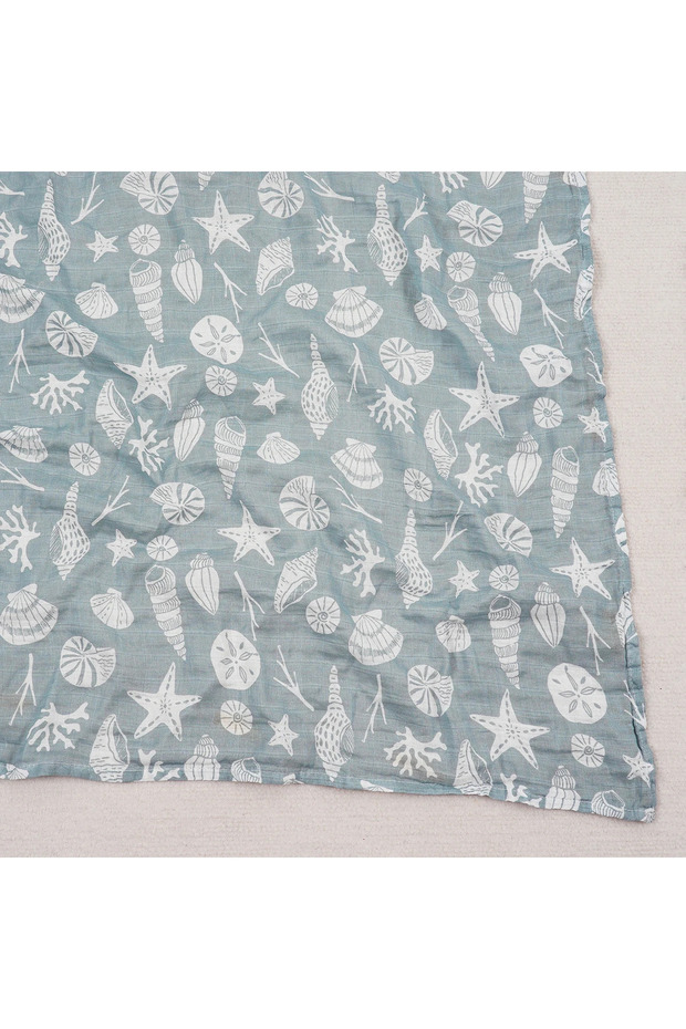 S156 100% Cotton 120*110cm 2 Layers Newborn Baby Bath Towel Wrap Muslin Swaddle Blankets