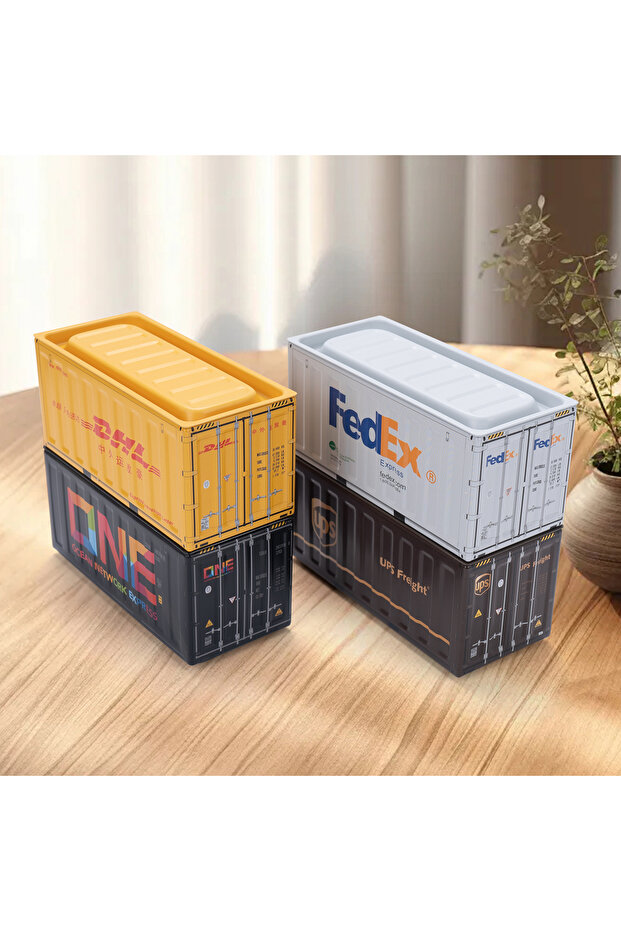 11.5x5x5.4cm 4pcs A Miniature Storage Display Box Desktop Mini Container Model Mini Iron Storage Box