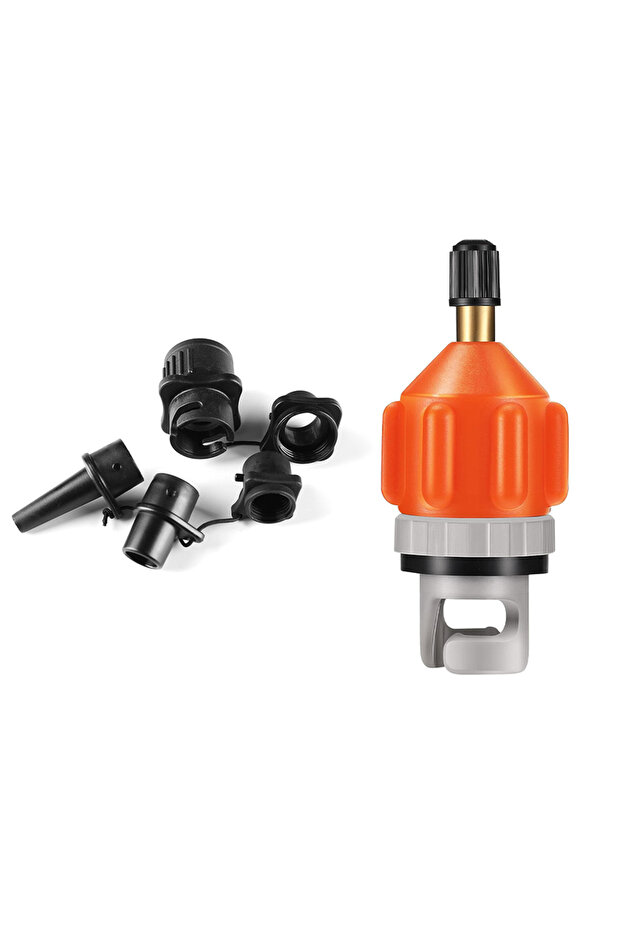 ORANGE Paddleboard Air Nozzle Kit Inflatable Boat Air Mattress Multifunctional Inflator Pump Adapter
