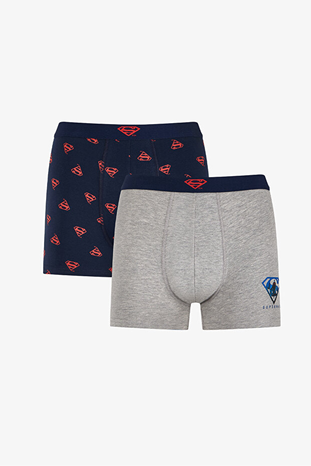 Men's Superman Comic Patterned 2-Piece Boxer