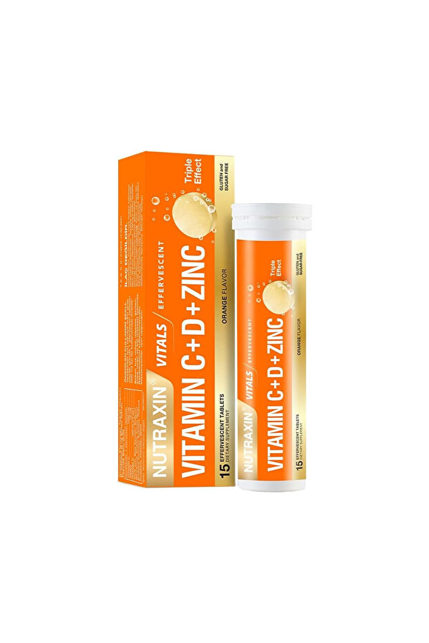 Vitamin C-D and Zinc 15 Effervescent Tablets