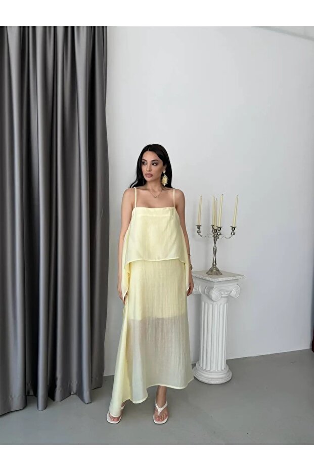 Women's Adjustable Strap Loose Standard Size Dress with Cape
