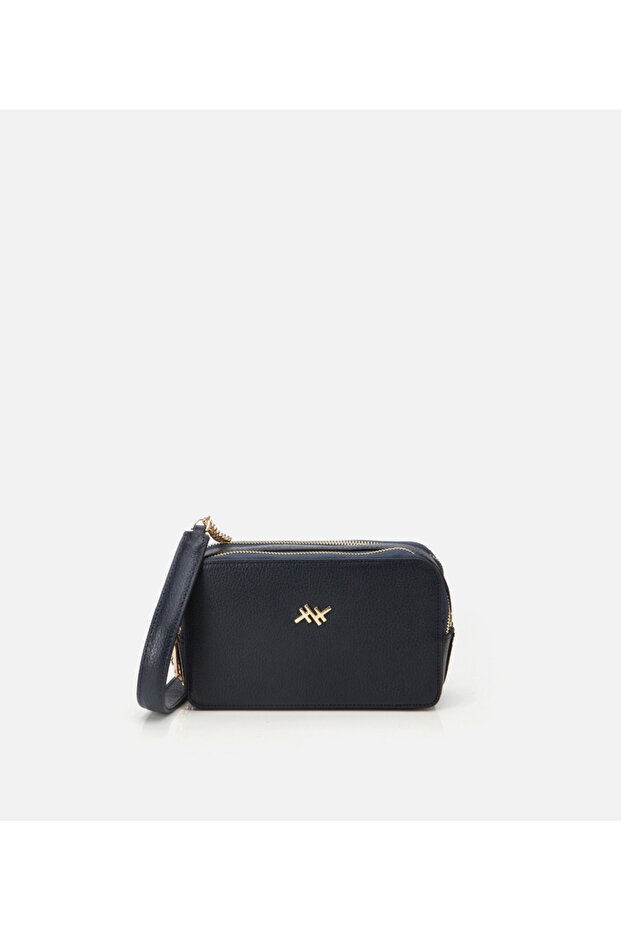 Women's Leather Navy Blue Mini Bag