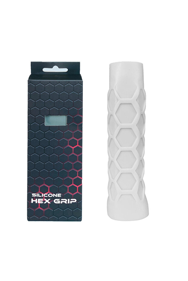 WHITE Pickleball racket handle cover, pickleball racket silicone handle cover, non-slip, sweat-absor