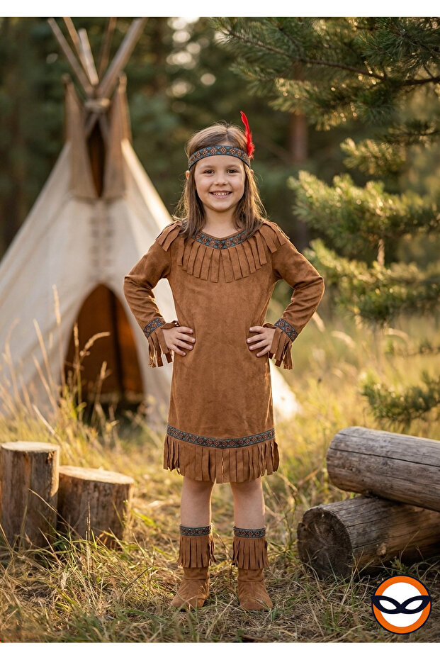Native American Girl's Costume UK-14