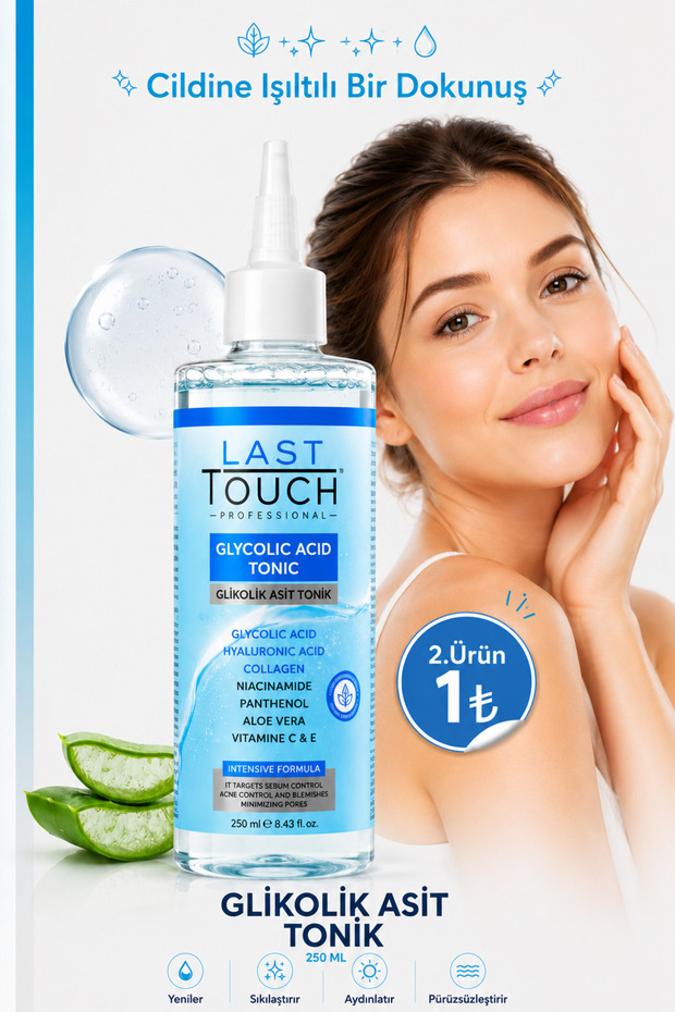 Pore Firming, Sebum Balancing and Revitalizing Glycolic Acid Tonic 250 ml