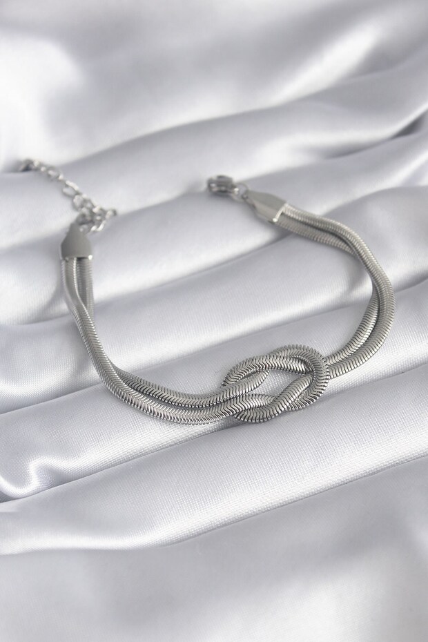 316L Steel Gold Color Italian Chain Knot Model Women's Bracelet