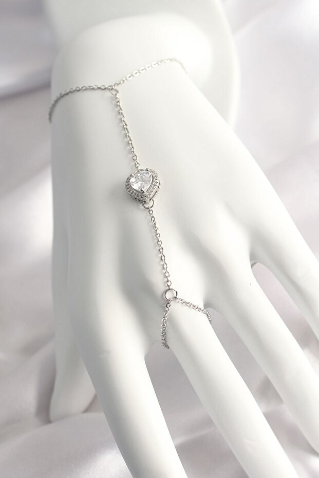 316L Steel Silver Color Heart Model Chamferan