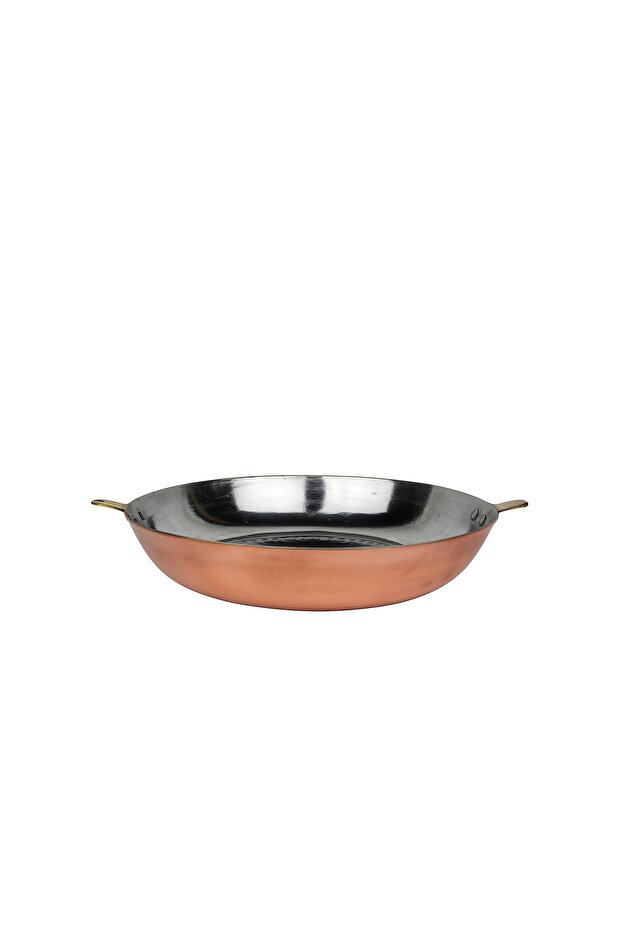 Handmade Thick 1.5mm Copper Modern Wide Pan 29×6cm