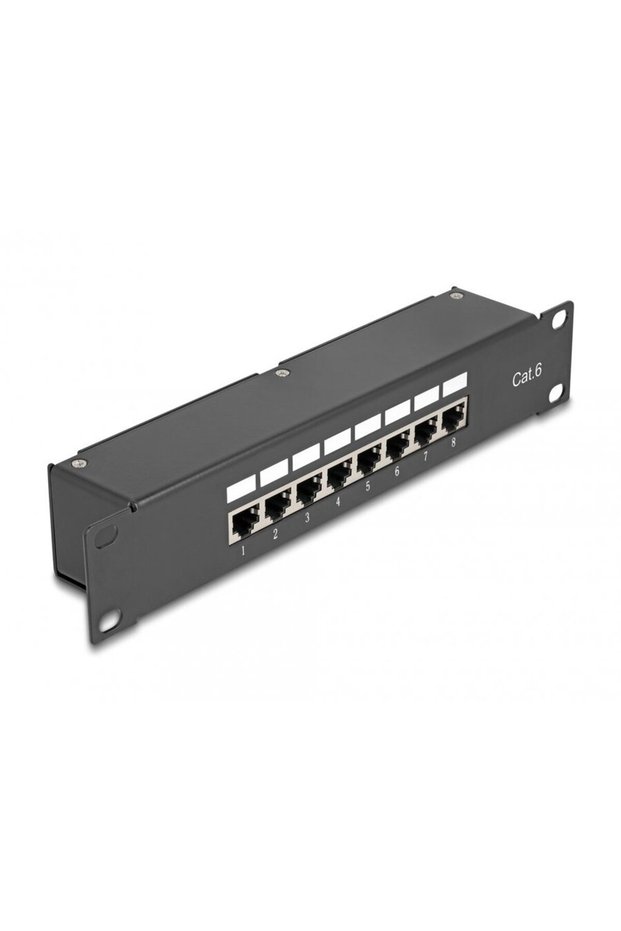 Patch panel ecranat 8 porturi Cat. 6, 43304
