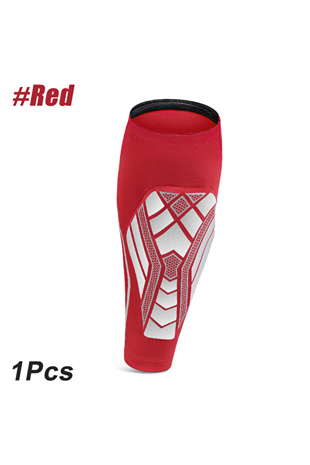 XL Red 1 Pcs Calf Compression Sleeves with EVA Pad for Men and Women, Leg Support for Shin Splints,