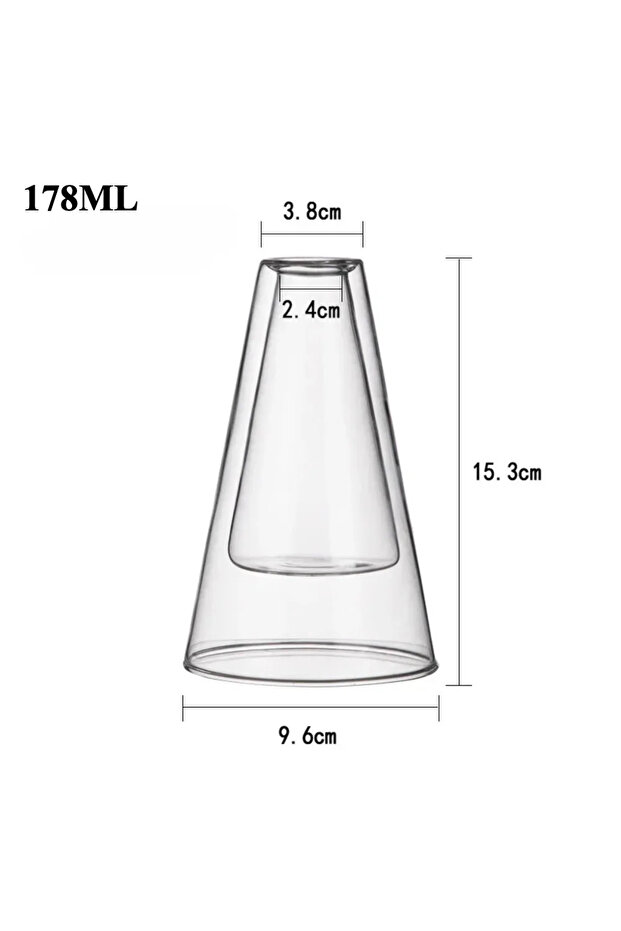 Transparent 1Pcs Double Layer Triangle Glass Aromatherapy Bottle Essential Oil Storage Containers Hy