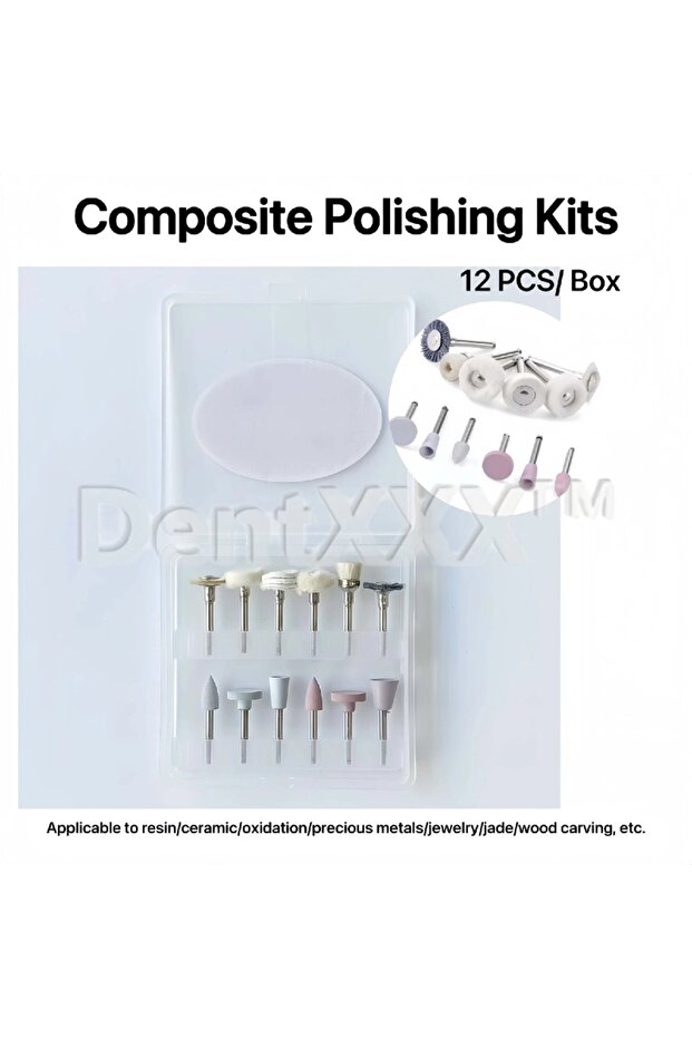 1 Box BS1201 12 Pcs/Box Silicone Mixed Grinding Head Set, Suitable for Grinding and Polishing of Met