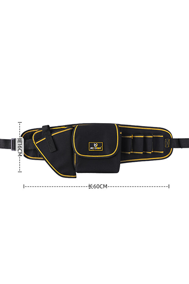 3 Heavy Duty Construction Tool Belt Multi-Pocket Wrap Tools Bag with Adjustable Belt Detachable Tool