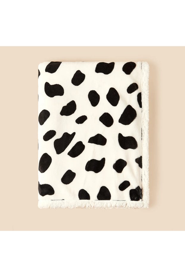 75X100CM cow Winter Baby Blanket Baby Swaddle Wrap Flannel Lamb Fleece Warm Quilt for Newborn Beddin