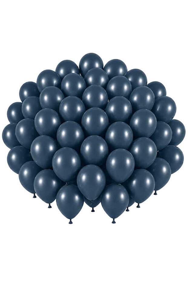 Deep Ocean Color Latex Retro Balloons (30 cm) - 50 Pieces