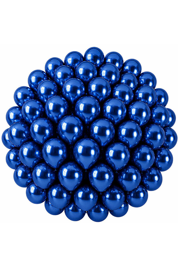 Blue Color Latex Chrome Balloon (30 cm) - 50 Pieces