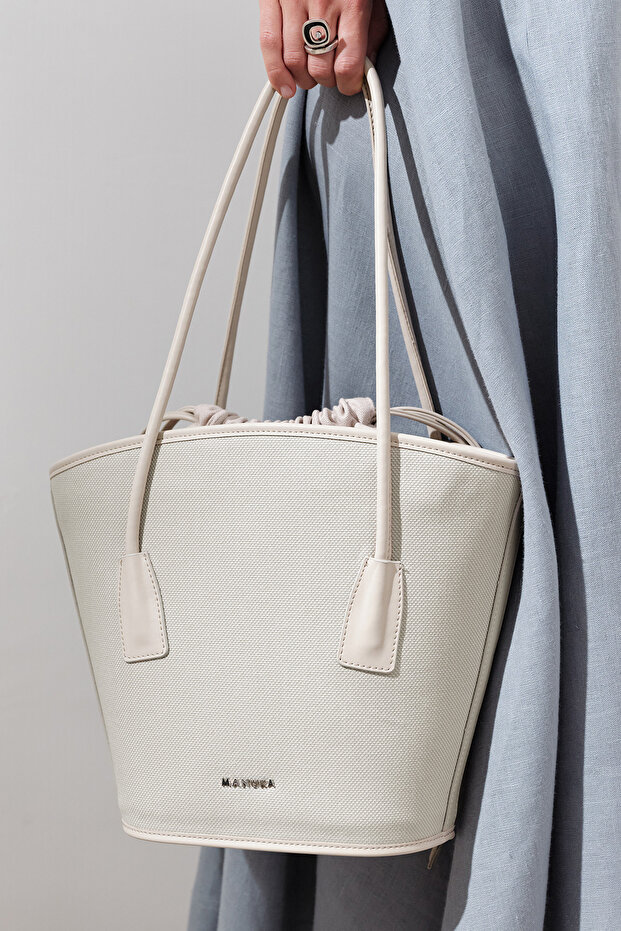 Canvas Bucket Bag Çağla