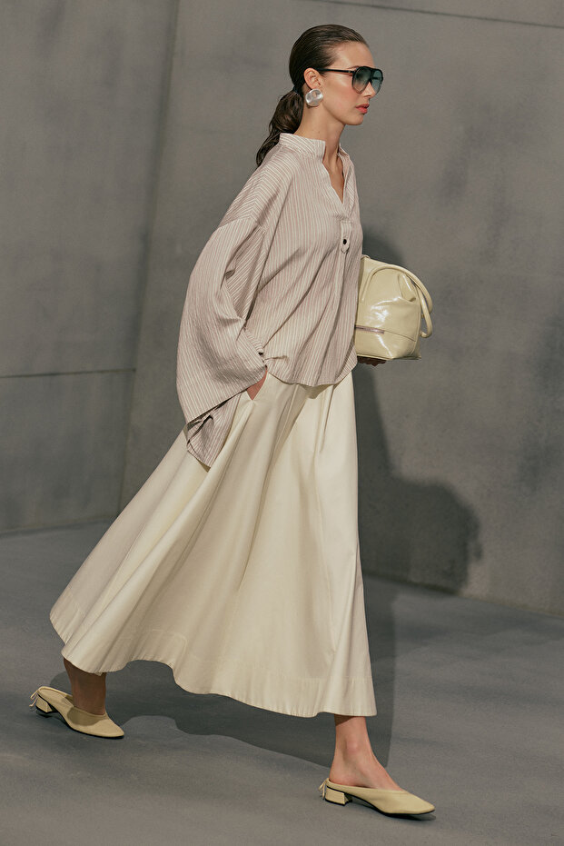Kup Detailled Flared Skirt Vanilla