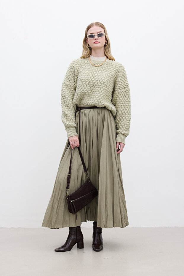 PLEATED MAXI SKIRT CAGLA