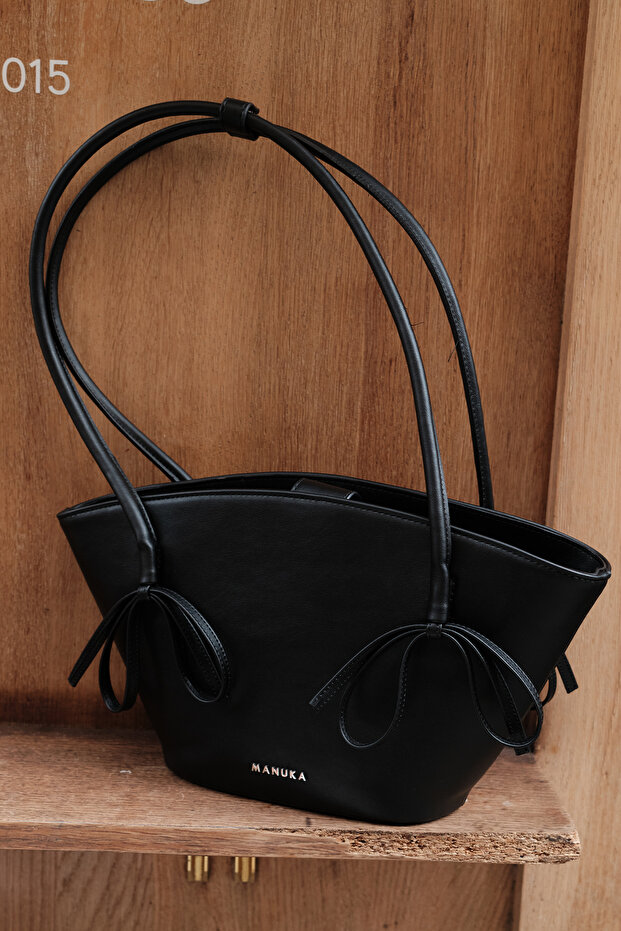 Sandy Bow Tie Bag Black