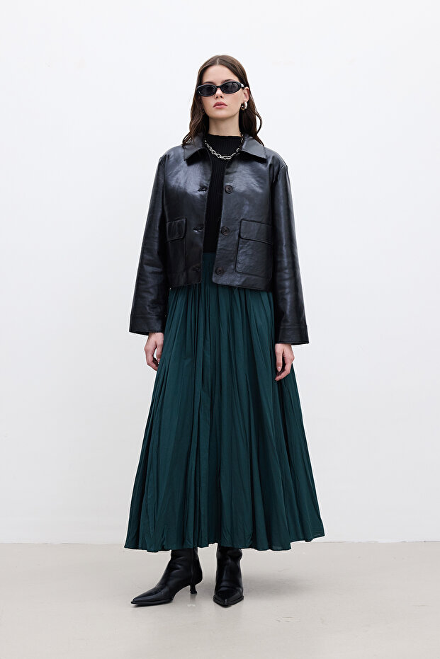 Pilise Maxi Skirt Green