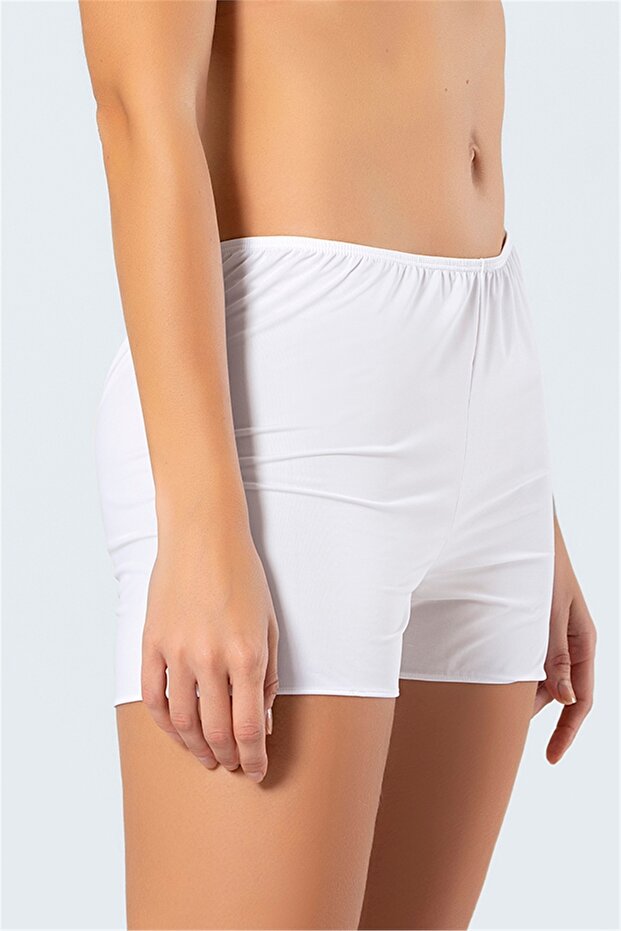 904 Women's Petticoat Micro Shorts - White