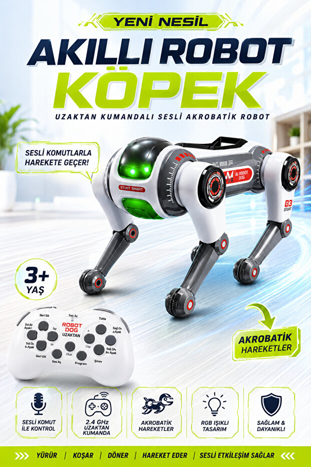 Intelligent Robot Dog Voice Control Controlled Dancing Robotic Dog Voice Control English