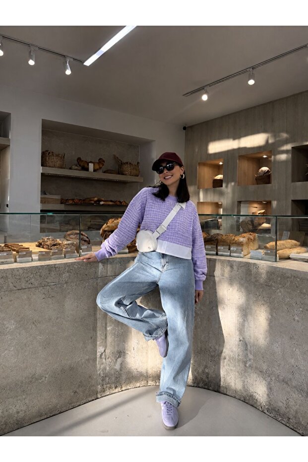 F Crop Blouse - Lilac |   F1544