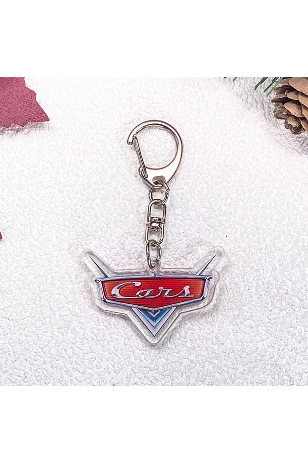 5 cm 11 1/11Pcs Disney Cars Lightning McQueen Keychain Accessories Acrylic Charms Pendant For Bag Fu