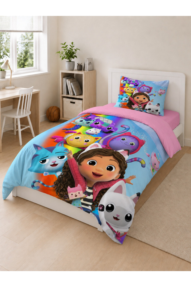 Gift Duvet Cover Gabby's Dollhouse 3D Printed Single Duvet Cover Set