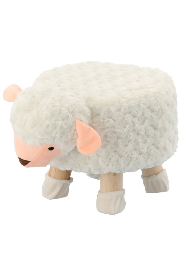 Children's stool, 28x25cm, maximum 50kg, sheep pattern,