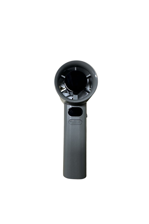 Grey USB Charging Mini Handheld Fan Digital Display 120 Speed Levels High Speed Variable Speed Turbo