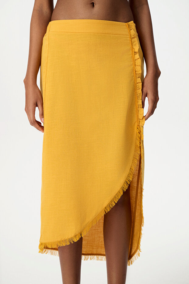 Yellow Arven Ruffle Skirt