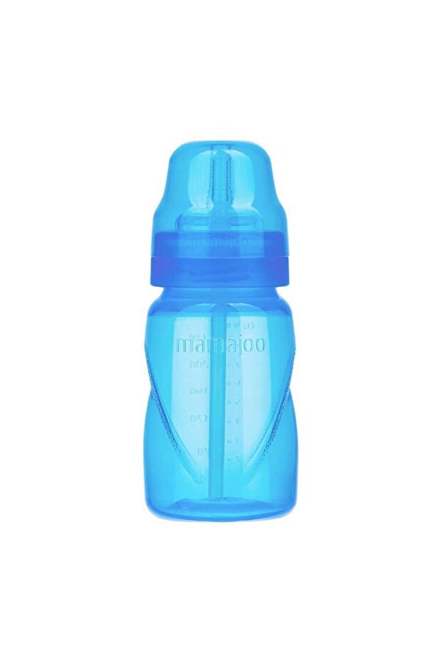 Spill-Proof Cup with Straw, 270 Ml, 12 Months, Blue, 1 Piece