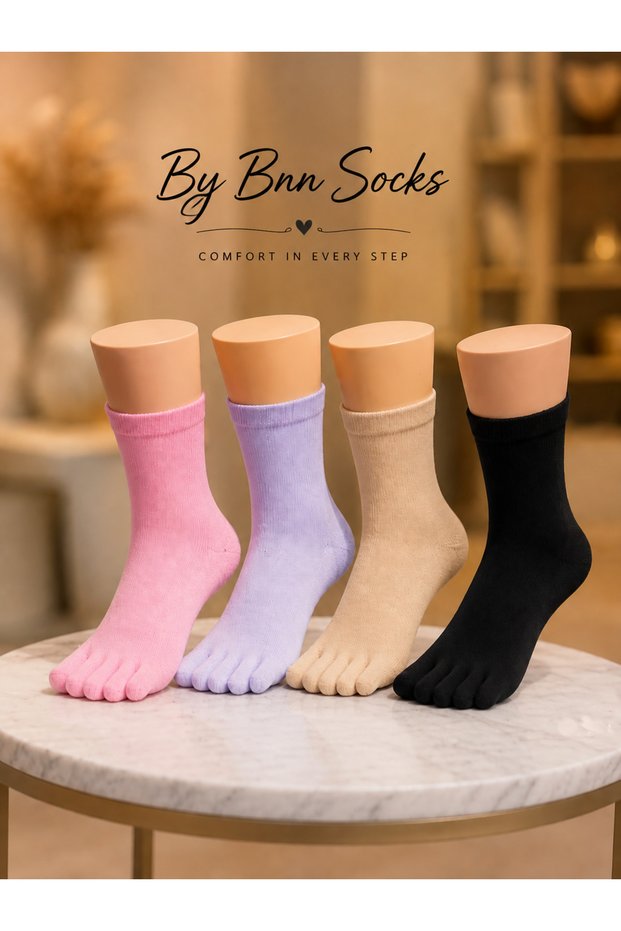 By Bnn Bambu 4-Pack Finger Socks