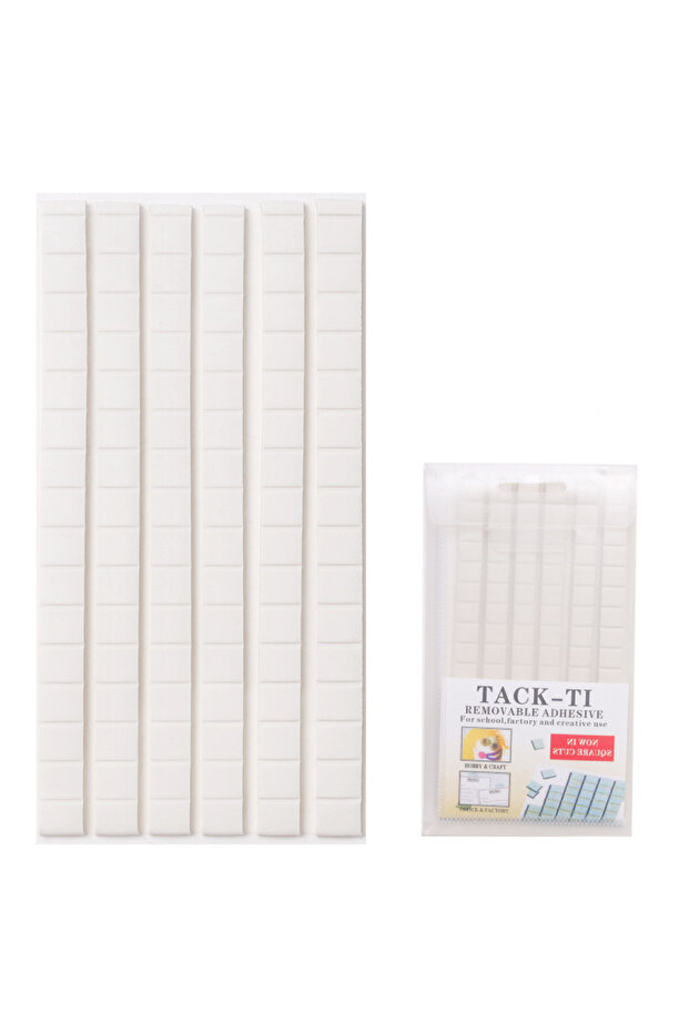 96pcs White 288 pieces Sticky, wall safety adhesive Poster putty Removable and reusable mounting put