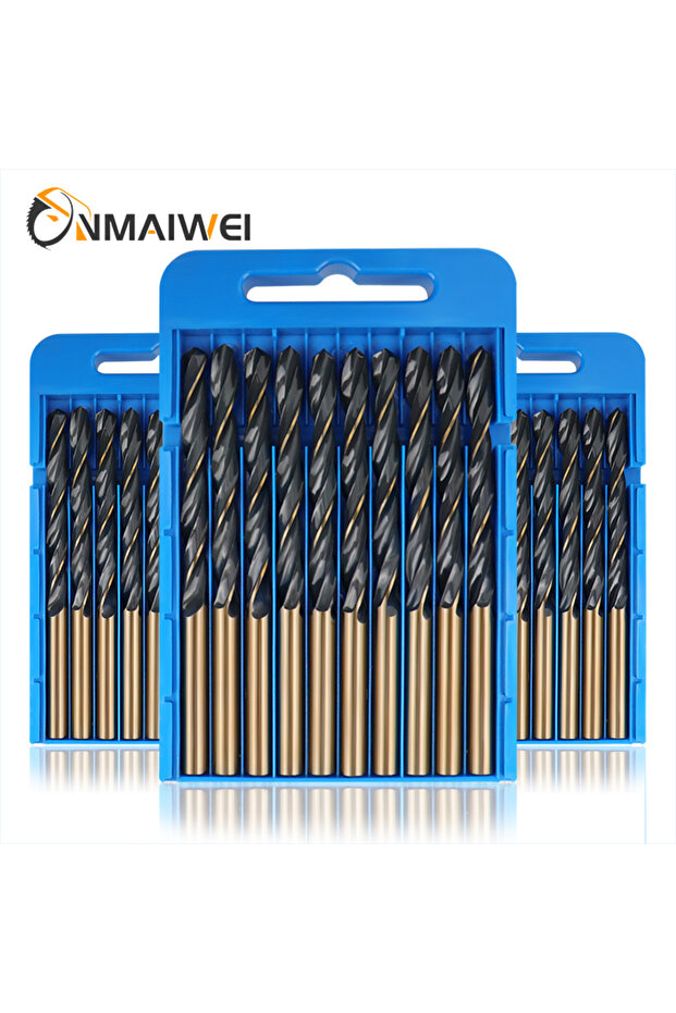 10pcs 2.0mm M2 10PCS1-13mm Twist Drill Bits High Strength Hole Drilling Stainless Steel Drill Round