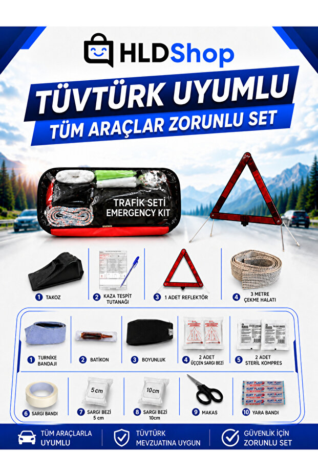 Araç Trafik Seti Muayene Seti Eko