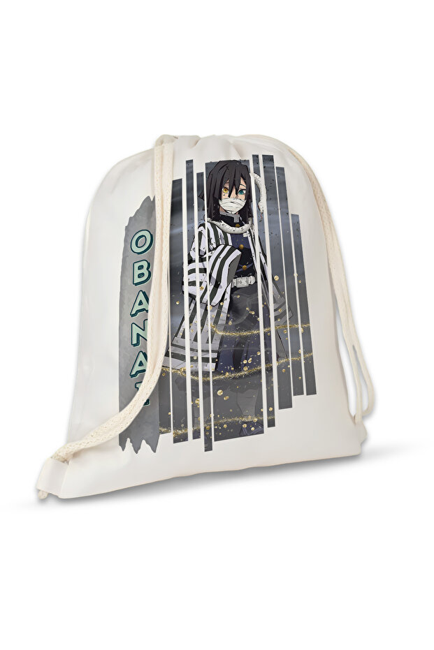 Demon Slayer Obanai Iguro Drawstring Backpack 35X40 cm