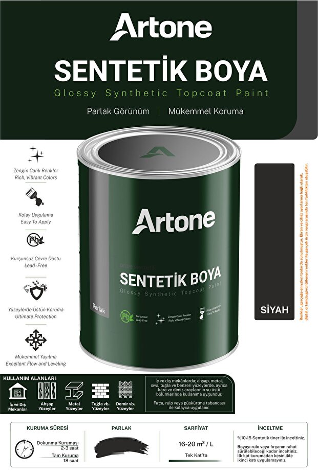 ARTONE SENTETİK SONKAT YAĞLI BOYA
