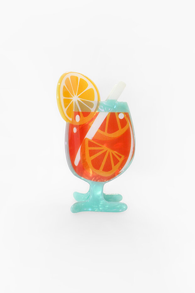 Cocktail Glass Figured Peg Bone Sheet Buckle