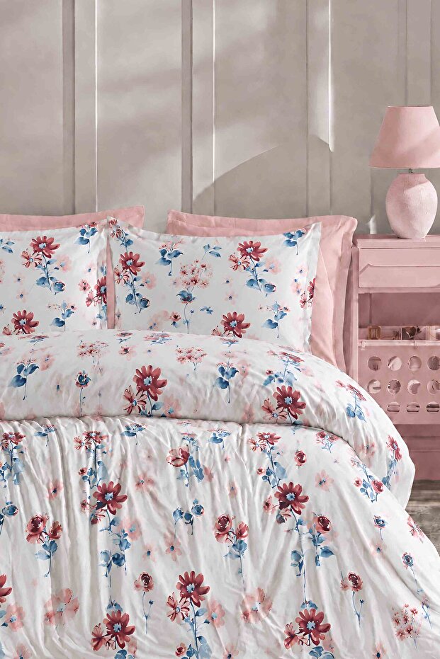 Elastic Sheet Duvet Cover Set Single Size Dai̇sy White