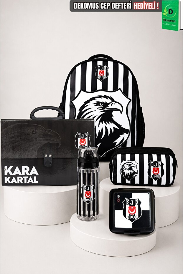 Licensed Special Design 3D Eagle Small Size Kindergarten Folder with Handle, Pencil Bag, Water Bottle, Lunch Box Set