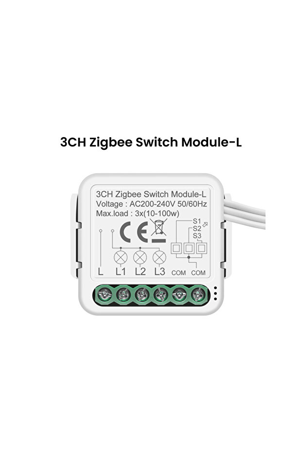 ZigBee 3CH GIRIER Tuya ZigBee Smart Switch Module No Neutral Wire Required 1/2/3/4CH DIY Smart Break